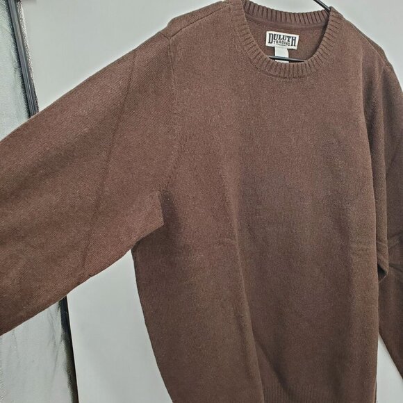 Duluth Trading Co Lambswool Crew Sweater Men Size Large Tall NWT Long Sleeve - Picture 2 of 13